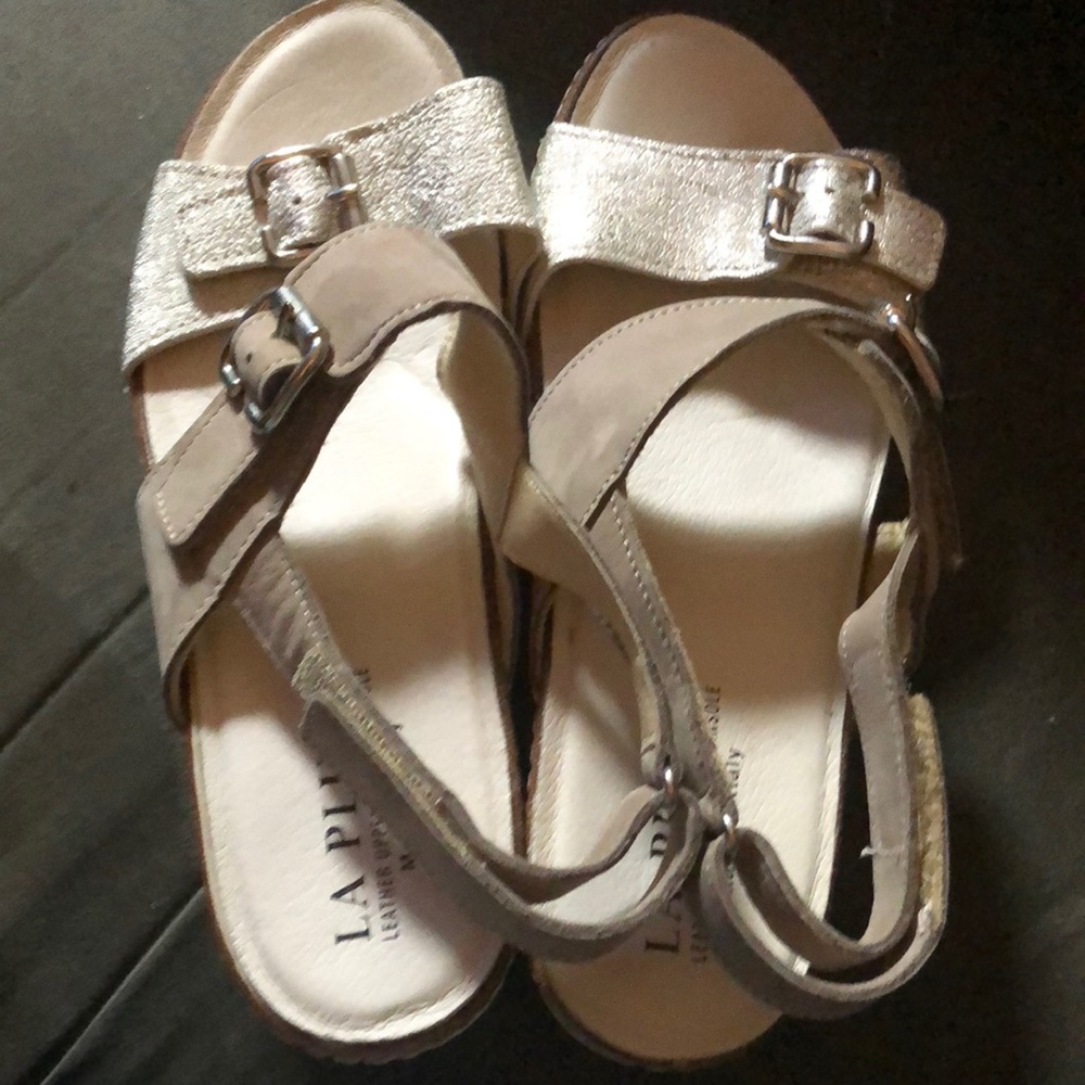 La Plume Leather Sandals Size 38